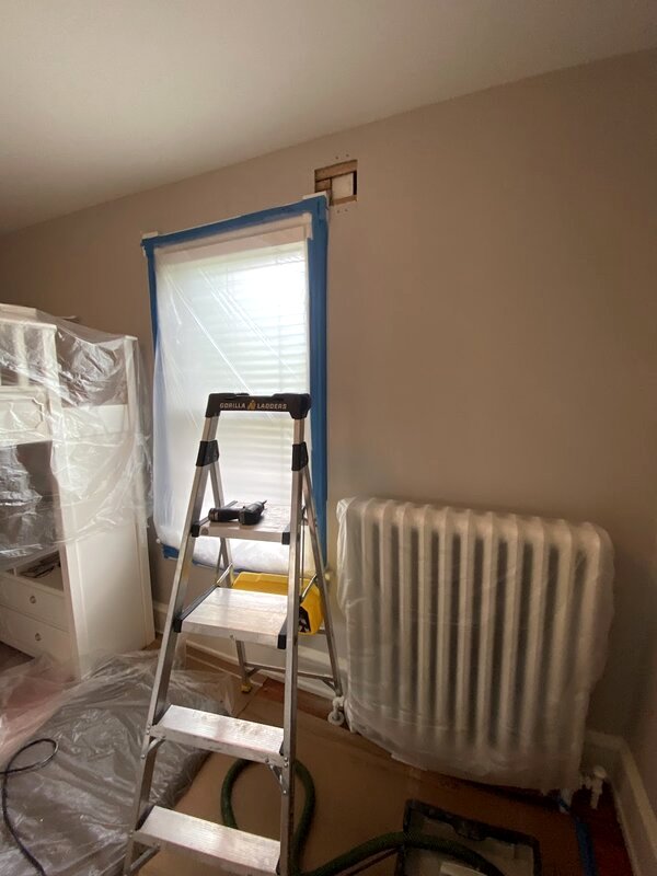 Older Home Crack Repair — before